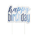 Happy Birthday Kaarsen Set Glitter Blauw 13 delig Happy Birthday Kaarsen Set Glitter Blauw 13 delig