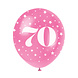 Ballonnen 70 Jaar Confetti 30cm 5st Ballonnen 70 Jaar Confetti 30cm 5st