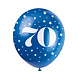 Ballonnen 70 Jaar Confetti 30cm 5st Ballonnen 70 Jaar Confetti 30cm 5st