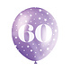 Ballonnen 60 Jaar Confetti 30cm 5st Ballonnen 60 Jaar Confetti 30cm 5st