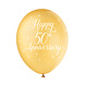 Ballonnen Happy 50th Anniversary 30cm 5st Ballonnen Happy 50th Anniversary 30cm 5st