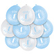 Ballonnen 1 Jaar Happy Birthday Blauw 28cm 10st Ballonnen 1 Jaar Happy Birthday Blauw 28cm 10st