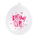 Ballonnen Birthday Girl 28cm 10st Ballonnen Birthday Girl 28cm 10st