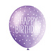 Ballonnen Happy Birthday Stippen 30cm 5st Ballonnen Happy Birthday Stippen 30cm 5st