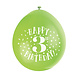 Ballonnen Happy Birthday 3 Jaar 28cm 10st Ballonnen Happy Birthday 3 Jaar 28cm 10st