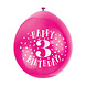 Ballonnen Happy Birthday 3 Jaar 28cm 10st Ballonnen Happy Birthday 3 Jaar 28cm 10st