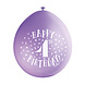 Ballonnen Happy Birthday 4 Jaar 28cm 10st Ballonnen Happy Birthday 4 Jaar 28cm 10st