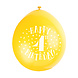 Ballonnen Happy Birthday 4 Jaar 28cm 10st Ballonnen Happy Birthday 4 Jaar 28cm 10st