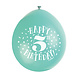 Ballonnen Happy Birthday 5 Jaar 28cm 10st Ballonnen Happy Birthday 5 Jaar 28cm 10st