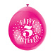 Ballonnen Happy Birthday 5 Jaar 28cm 10st Ballonnen Happy Birthday 5 Jaar 28cm 10st