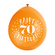 Ballonnen Happy Birthday 70 Jaar 28cm 10st Ballonnen Happy Birthday 70 Jaar 28cm 10st
