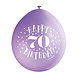 Ballonnen Happy Birthday 70 Jaar 28cm 10st Ballonnen Happy Birthday 70 Jaar 28cm 10st
