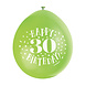 Ballonnen Happy Birthday 30 Jaar 28cm 10st Ballonnen Happy Birthday 30 Jaar 28cm 10st