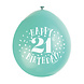 Ballonnen Happy Birthday 21 Jaar 28cm 10st Ballonnen Happy Birthday 21 Jaar 28cm 10st