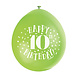 Ballonnen Happy Birthday 10 Jaar 28cm 10st Ballonnen Happy Birthday 10 Jaar 28cm 10st