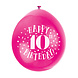 Ballonnen Happy Birthday 10 Jaar 28cm 10st Ballonnen Happy Birthday 10 Jaar 28cm 10st