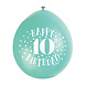 Ballonnen Happy Birthday 10 Jaar 28cm 10st Ballonnen Happy Birthday 10 Jaar 28cm 10st