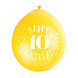 Ballonnen Happy Birthday 10 Jaar 28cm 10st Ballonnen Happy Birthday 10 Jaar 28cm 10st