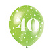 Ballonnen 40 Jaar Confetti 30cm 5st Ballonnen 40 Jaar Confetti 30cm 5st