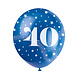 Ballonnen 40 Jaar Confetti 30cm 5st Ballonnen 40 Jaar Confetti 30cm 5st