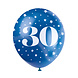 Ballonnen 30 Jaar Confetti 30cm 5st Ballonnen 30 Jaar Confetti 30cm 5st