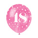 Ballonnen 18 Jaar Confetti 30cm 5st Ballonnen 18 Jaar Confetti 30cm 5st