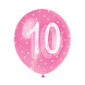 Ballonnen 10 Jaar Confetti 30cm 5st Ballonnen 10 Jaar Confetti 30cm 5st