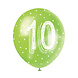 Ballonnen 10 Jaar Confetti 30cm 5st Ballonnen 10 Jaar Confetti 30cm 5st