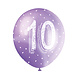 Ballonnen 10 Jaar Confetti 30cm 5st Ballonnen 10 Jaar Confetti 30cm 5st