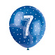 Ballonnen 7 Jaar Confetti 30cm 5st Ballonnen 7 Jaar Confetti 30cm 5st