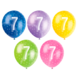 Ballonnen 7 Jaar Confetti 30cm 5st Ballonnen 7 Jaar Confetti 30cm 5st