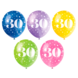 Ballonnen 30 Jaar Confetti 30cm 5st Ballonnen 30 Jaar Confetti 30cm 5st