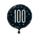Helium Ballon 100 Jaar Zwart 45cm leeg Helium Ballon 100 Jaar Zwart 45cm leeg