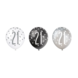 Ballonnen 21 Jaar Stippen Zwart 30cm 6st Ballonnen 21 Jaar Stippen Zwart 30cm 6st