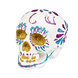 Halloween Schedel Gekleurd 16cm Halloween Schedel Gekleurd 16cm