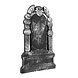 Halloween Grafsteen Schedel Kruis 50cm Halloween Grafsteen Schedel Kruis 50cm