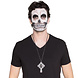 Halloween Ketting Kruis Rode Stenen 28cm Halloween Ketting Kruis Rode Stenen 28cm