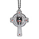 Halloween Ketting Kruis Rode Stenen 28cm Halloween Ketting Kruis Rode Stenen 28cm