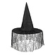 Halloween Heksenhoed Sluier Zwart Halloween Heksenhoed Sluier Zwart