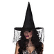 Halloween Heksenhoed Sluier Zwart Halloween Heksenhoed Sluier Zwart