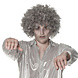 Halloween Pruik Afro Grijs Halloween Pruik Afro Grijs