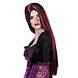Halloween Pruik Lang Haar Zwart Rood Halloween Pruik Lang Haar Zwart Rood