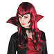 Halloween Pruik Lang Haar Rood Zwart Halloween Pruik Lang Haar Rood Zwart