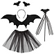 Halloween Set Vleermuis 4 delig Halloween Set Vleermuis 4 delig
