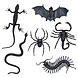 Halloween Set Griezelige Beesten 6 delig Halloween Set Griezelige Beesten 6 delig
