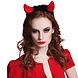 Halloween Haarband Duivelhoorntjes Fluweel Halloween Haarband Duivelhoorntjes Fluweel