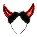 Halloween Haarband Duivel Glitter Rood Halloween Haarband Duivel Glitter Rood