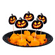Halloween Cocktailprikkers Creepy Pumpkin 12st Halloween Cocktailprikkers Creepy Pumpkin 12st