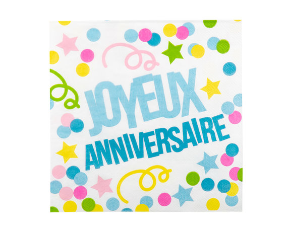 Joyeux Anniversaire 33cm 12st Partywinkel Nl
