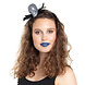 Halloween Haarband Glitter Schedel Zilver Halloween Haarband Glitter Schedel Zilver